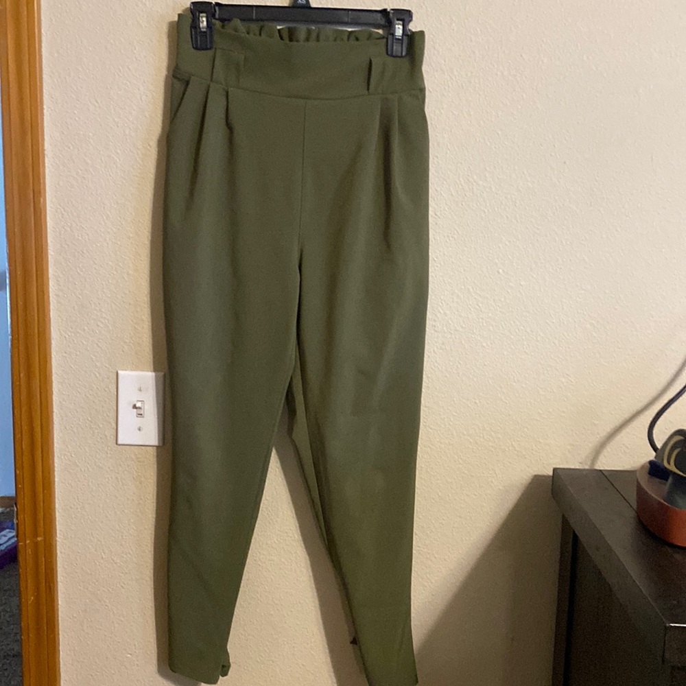 NWOT Grace Karin paper bag waist pants size small